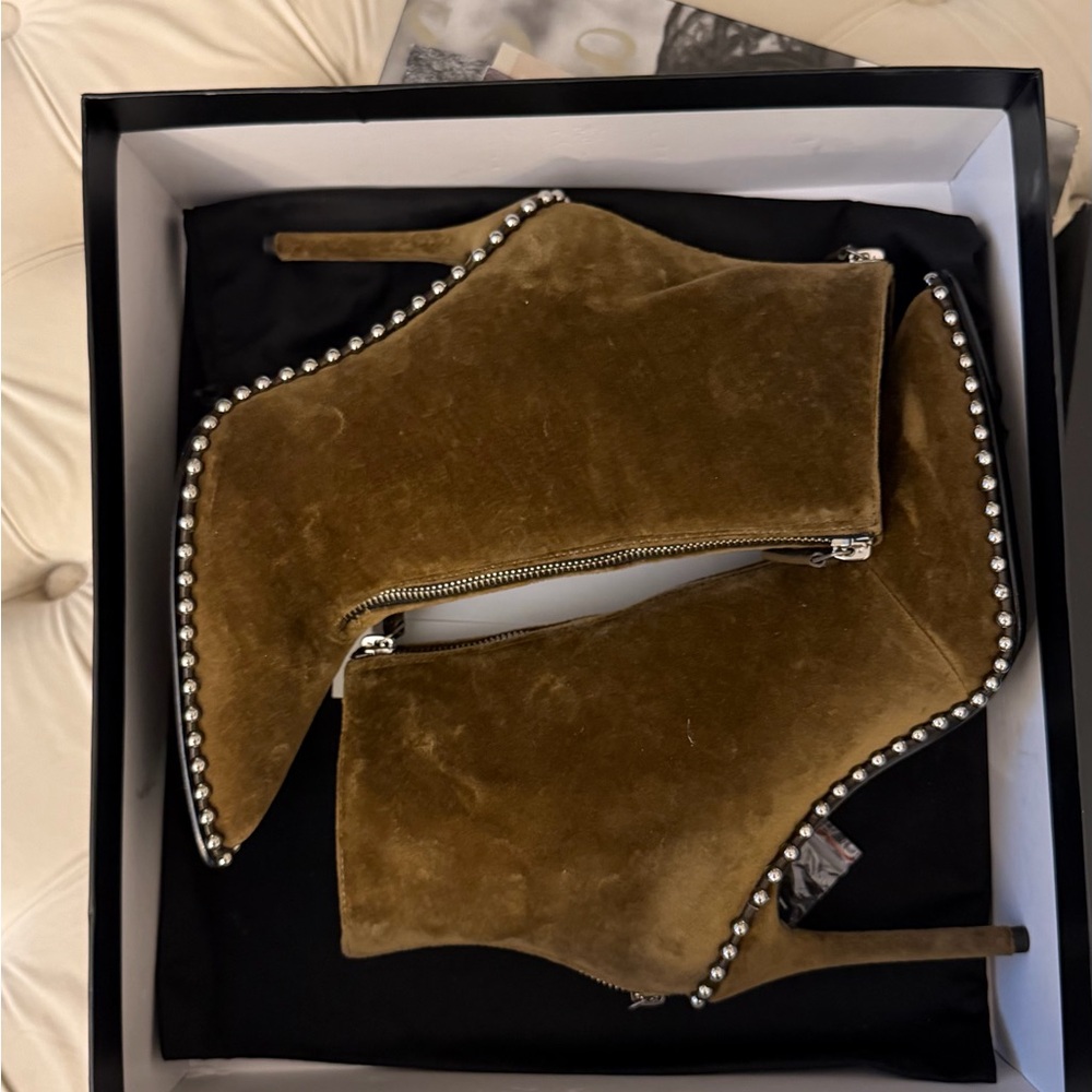 ‼️SALE‼️ Alexander Wang Studded Suede Ankle Boots - Picture 4 of 8